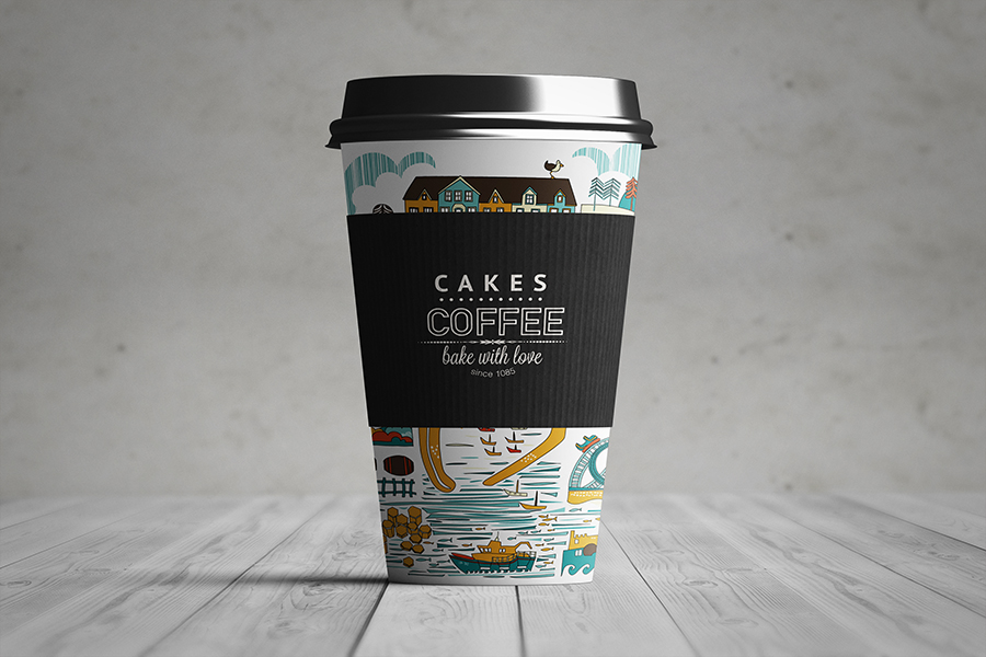 Juice Cups Mockup PSD