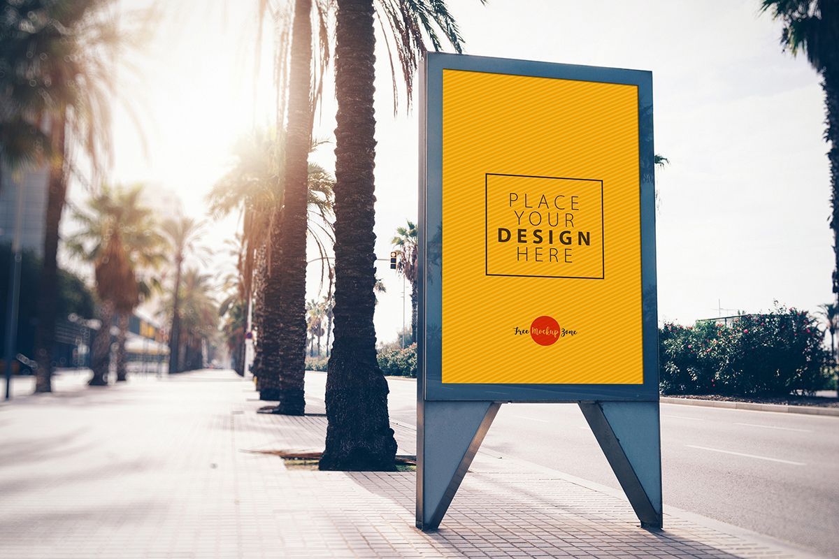 Download Street City Free Billboard Banner Mock Up Psd For Advertisementfree Mockup Zone Yellowimages Mockups