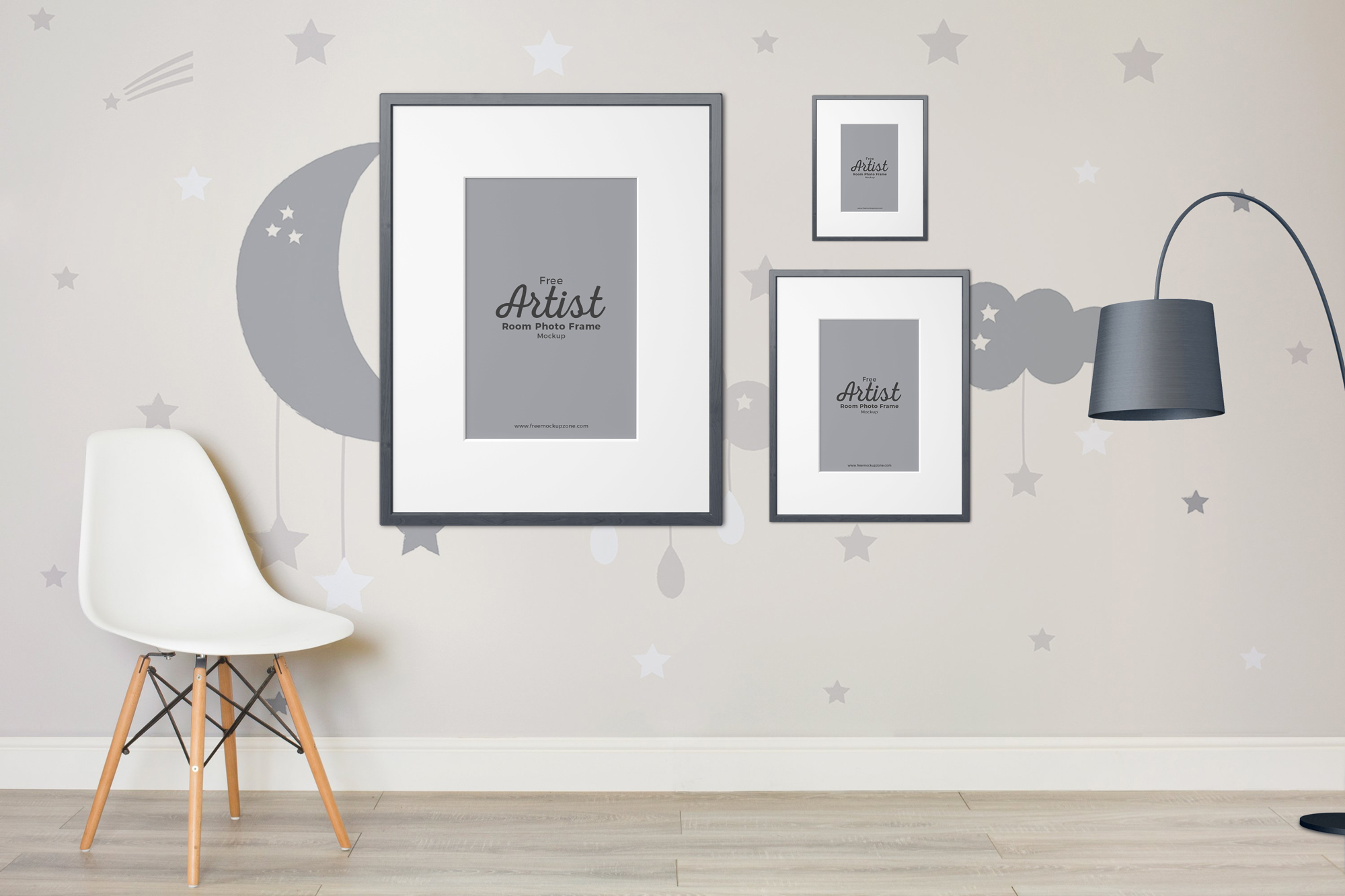 Free-Artist-Room-Frame-Mockup