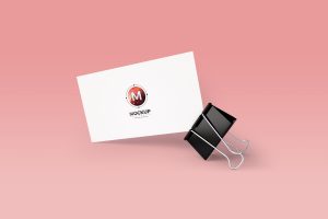 Free-Business-Card-with-Clip-Mockup-PSD