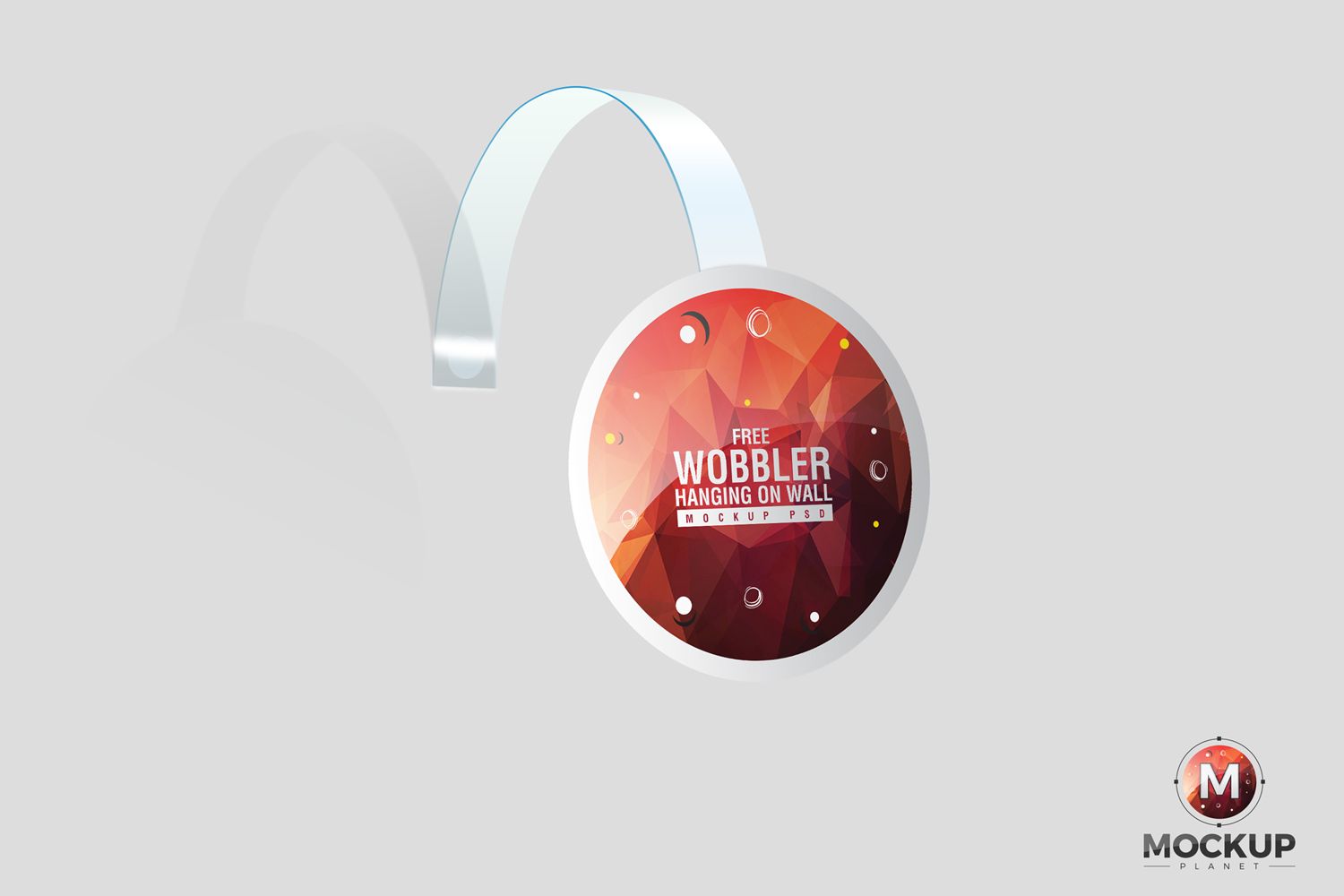 Free Wobbler Mockup For Branding & Advertisement