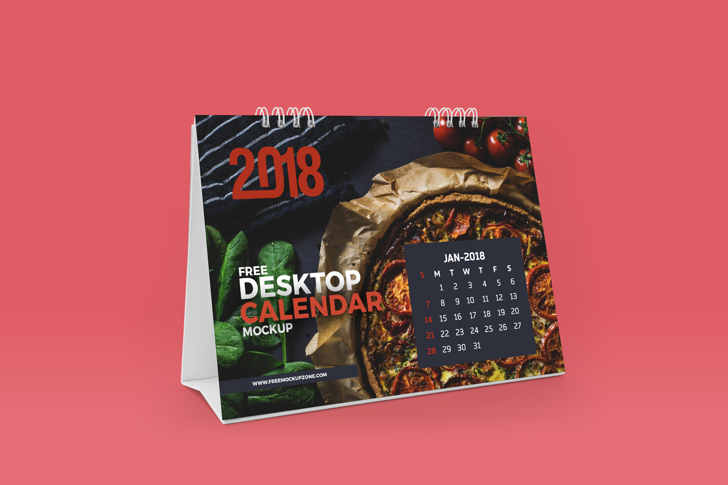 Free Desktop Calendar MockupFree Mockup Zone