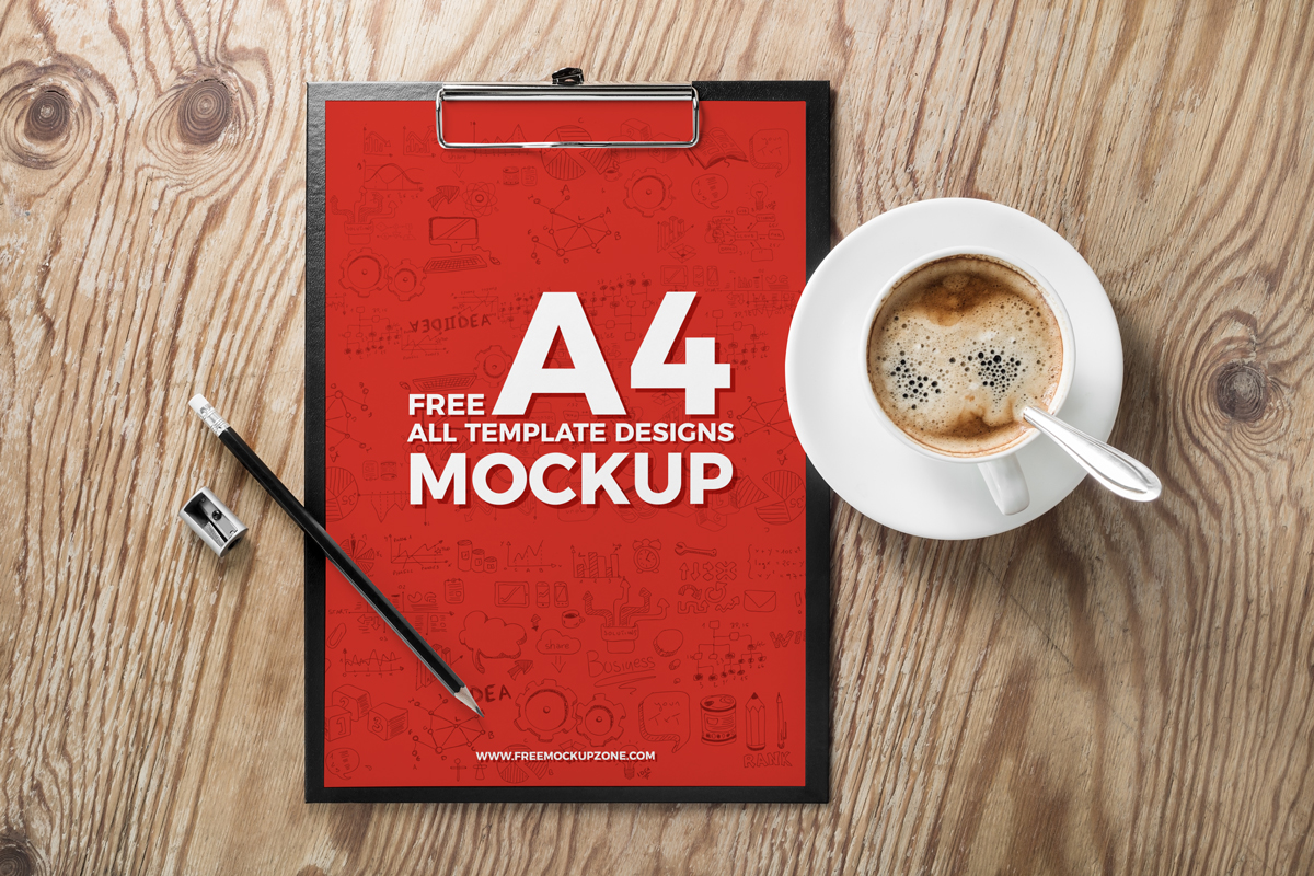 Free A4 All Template Designs Mockup For Designers