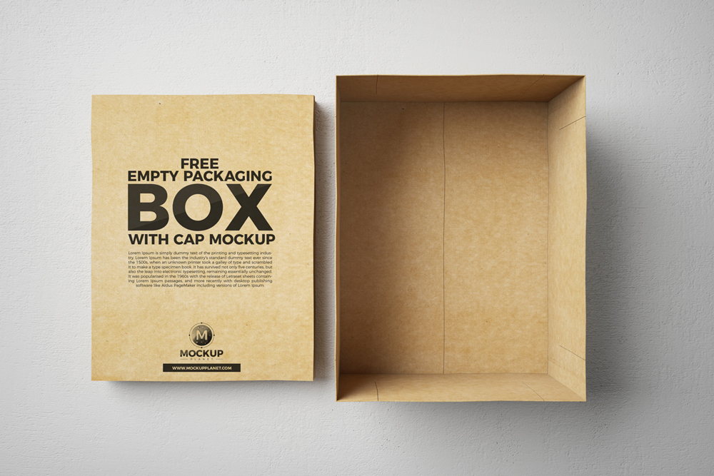 Download Free Open Cap Box Mockup For Packagingfree Mockup Zone 3D SVG Files Ideas | SVG, Paper Crafts, SVG File