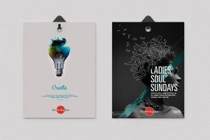 Free-2-Poster-Hanging-With-Clips-PSD-Mockup