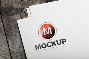 Free-Logo-on-Texture-Paper-PSD-Mockup