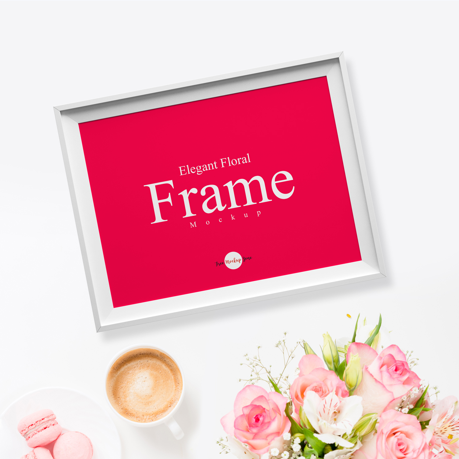 Free-Elegant-Floral-Frame-Mockup