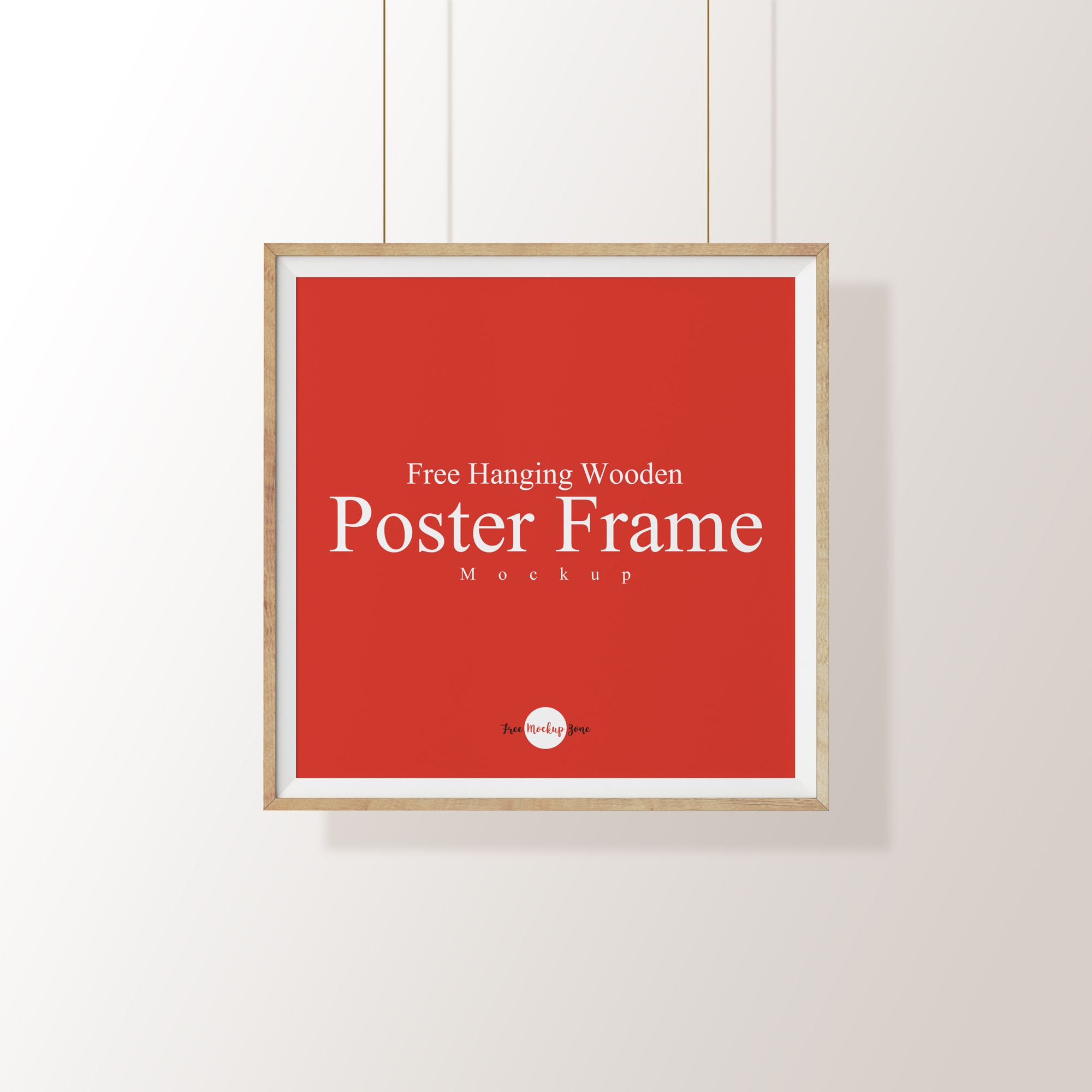 Free-Hanging-Wooden-Poster-Frame-Mockup