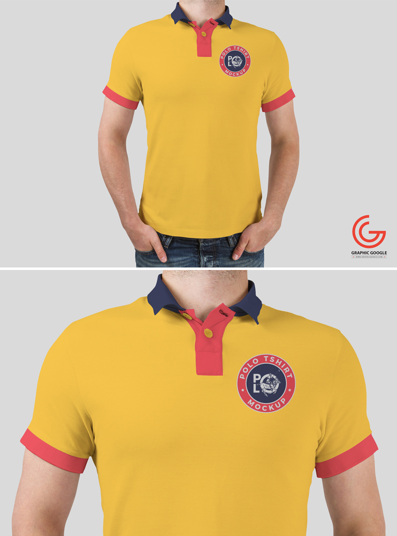 Free Young Man Wearing Polo T Shirt Psd Mockupfree Mockup Zone