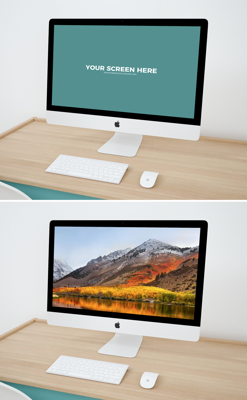 Free-iMac-Workspace-PSD-Mockup