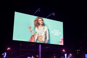 Free-Night-Scene-Advertisement-Billboard-Mockup