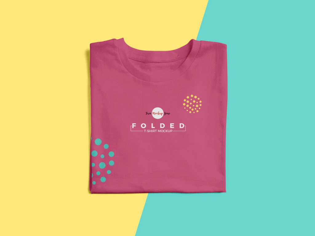 t shirt folded mockup
