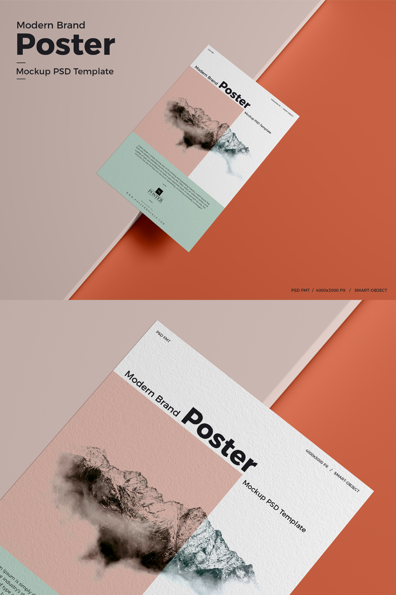 Free Brand Modern Poster Mockup Psd Template For Presentation Free Mockup Zonefree Mockup Zone