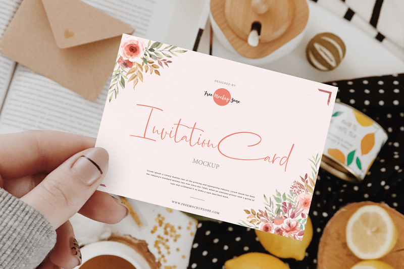 Free-Girl-Showing-Invitation-Card-Mockup