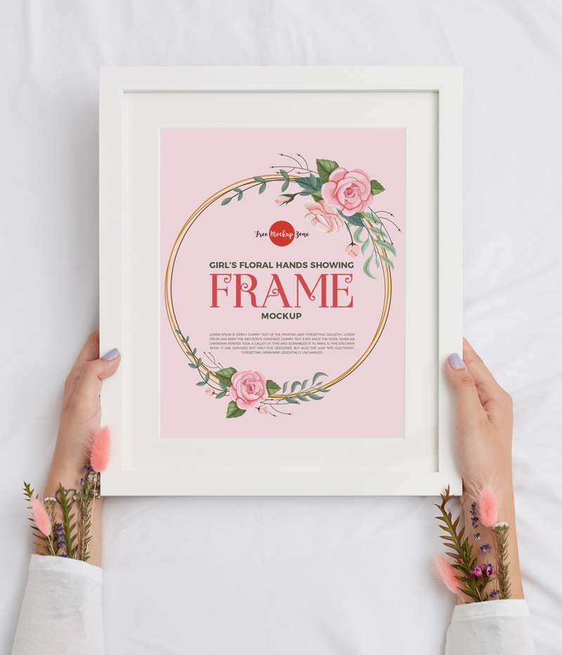 Free-Girl's-Floral-Hands-Showing-Frame-Mockup