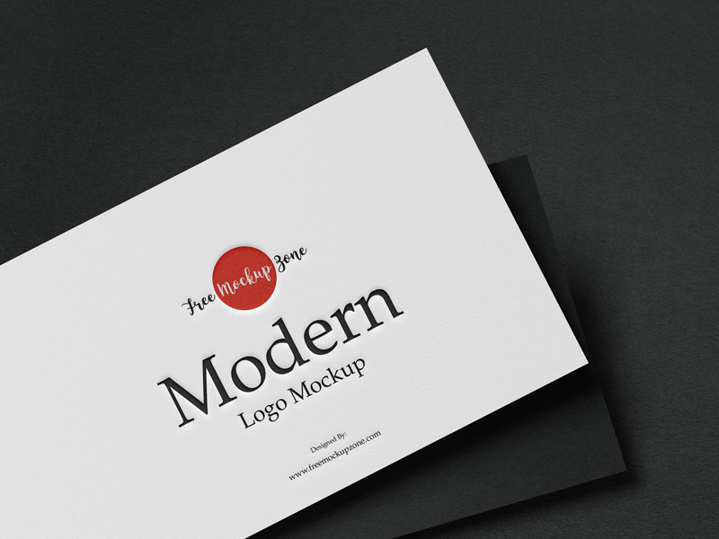 Download Free Modern Logo Mockup 2019 - Free Mockup ZoneFree Mockup ...