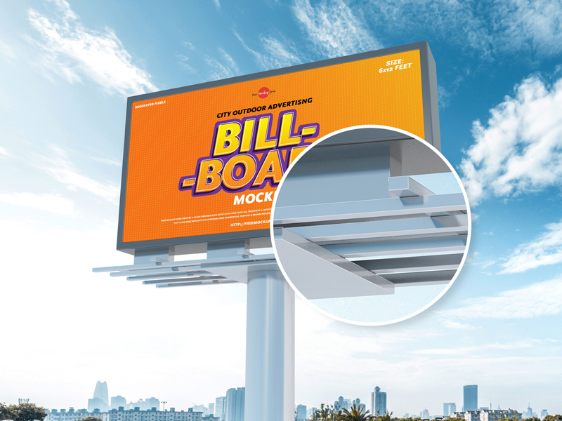 Free-City-Outdoor-Advertising-6x12-Feet-Billboard-Mockup-600