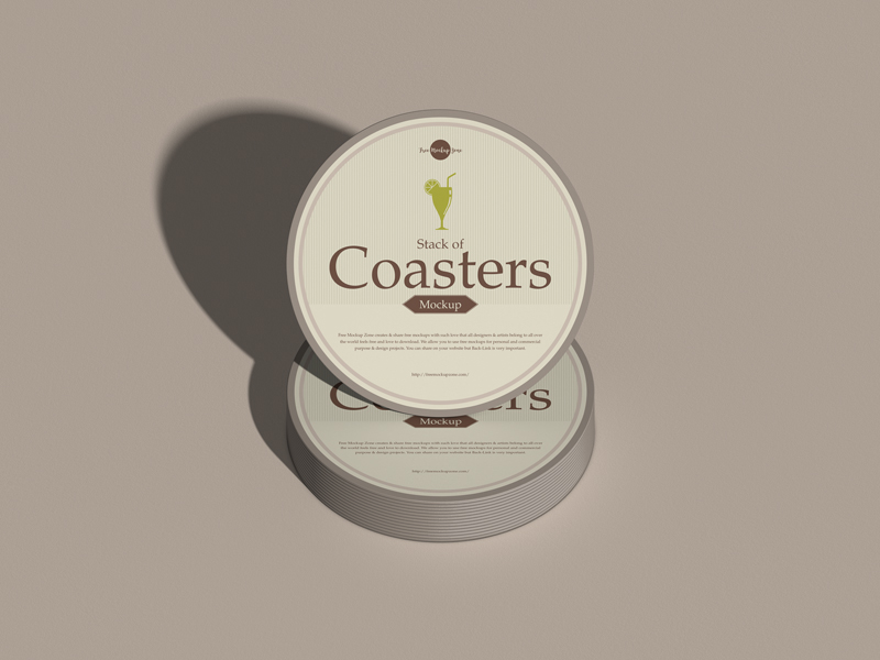 Free-Stack-of-Coasters-Mockup