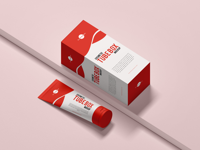 Download Free Cosmetic Tube Box Mockup Free Mockup Zonefree Mockup Zone 3D SVG Files Ideas | SVG, Paper Crafts, SVG File