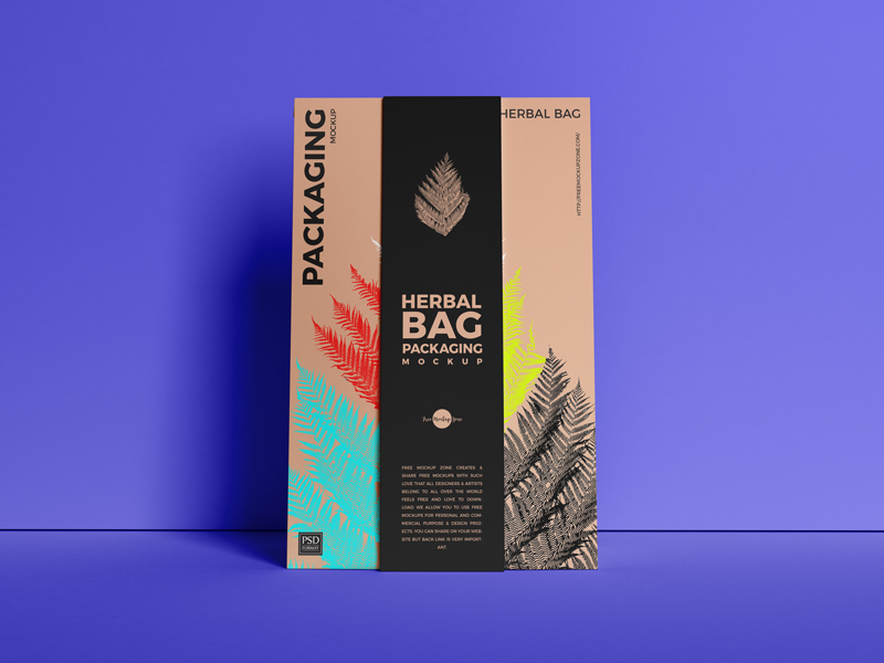 Free-Front-View-Herbal-Bag-Packaging-Mockup