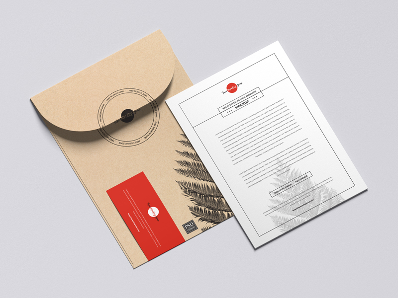 Free Envelope and Business Card Mockups (PSD)