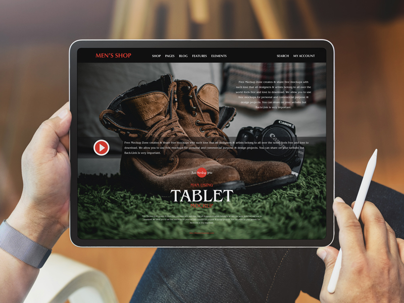 Tablet mockup psd free deals download