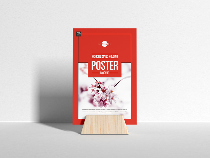 Free-Wooden-Stand-Holding-Poster-Mockup-600