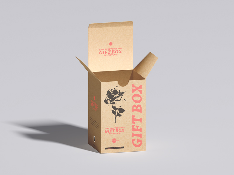 Free-Kraft-Tuck-Top-Gift-Box-Mockup-PSD-600