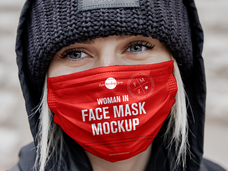 Free-Woman-in-Face-Mask-Mockup