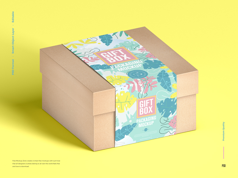 Free-Craft-Gift-Box-Packaging-Mockup