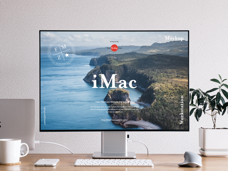 Free-Front-View-Workstation-iMac-Mockup-600