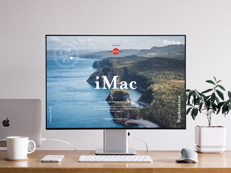 Free-Front-View-Workstation-iMac-Mockup