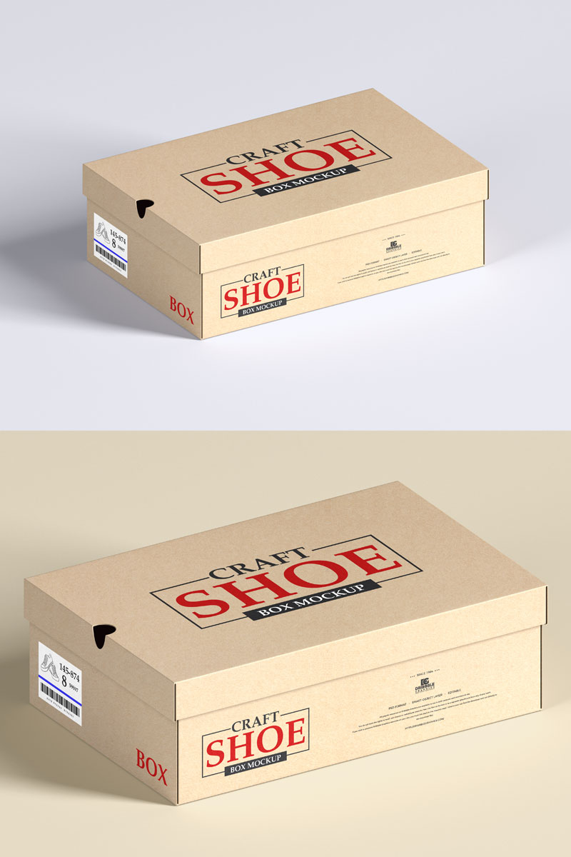 Shoe Box Mockup 