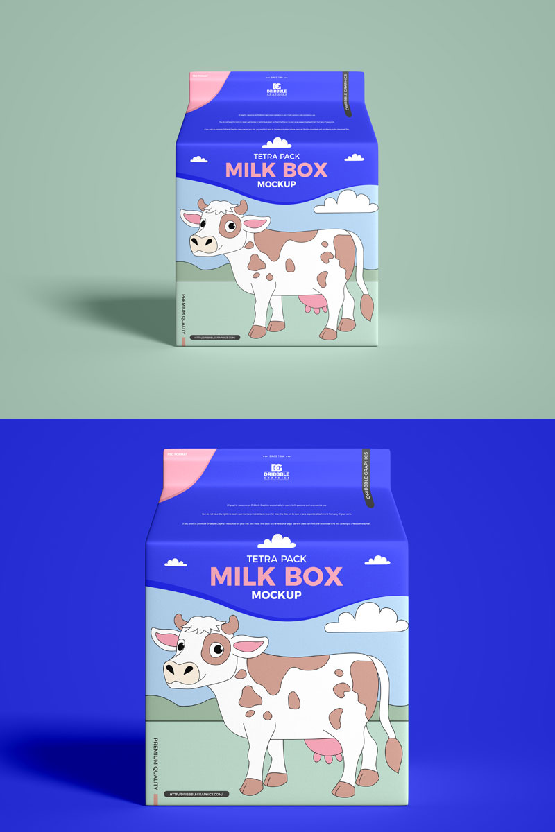 Free-Milk-Carton-Box-Mockup