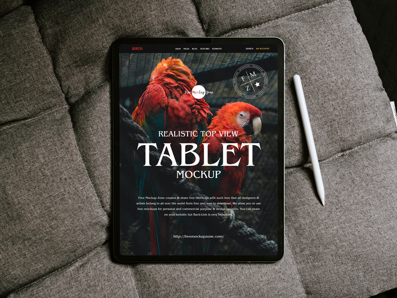 Free-Realistic-Top-View-Tablet-Mockup