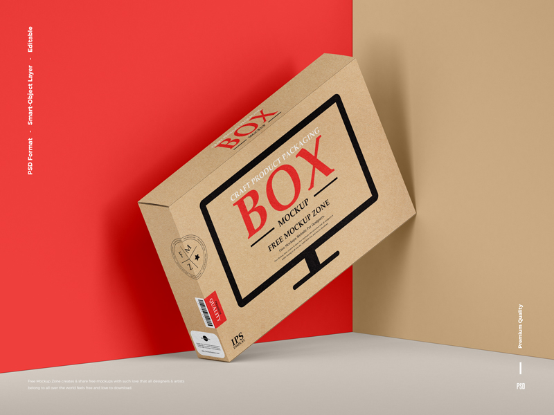 Free-Craft-Product-Packaging-Box-Mockup