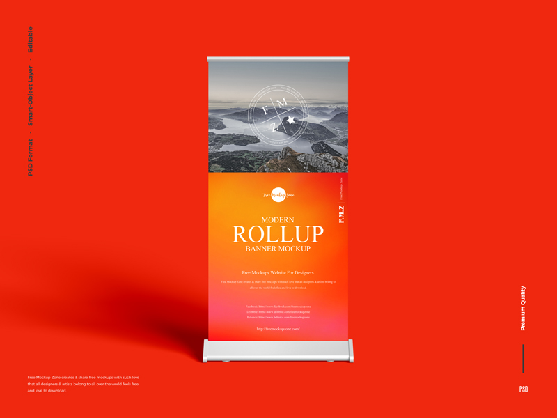 PSD Modern Roll Up Banner