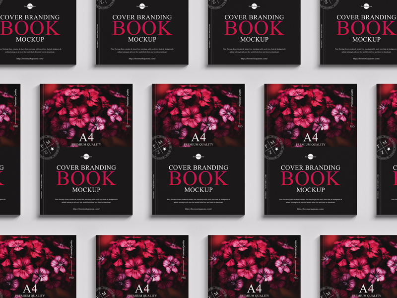 Free-A4-Cover-Branding-Book-Mockup