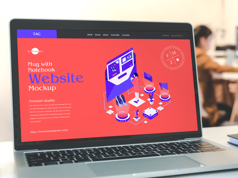 Free-Mug-With-Notebook-Website-Mockup-600