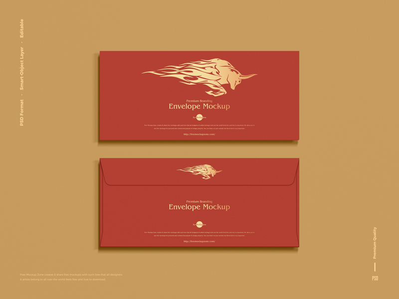 Envelope with Business Card Mockup - Mockup World