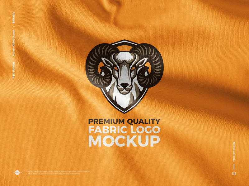 Free-Premium-Fabric-Logo-Mockup