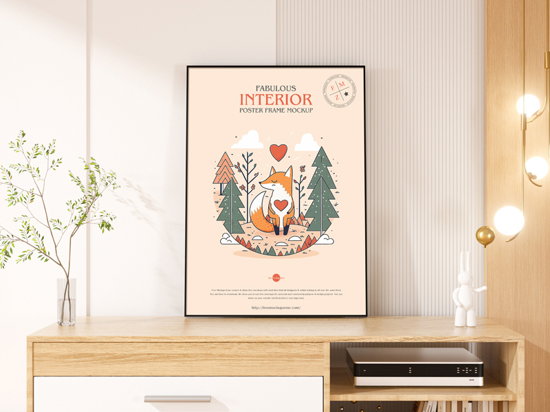 Free-Fabulous-Interior-Poster-Frame-Mockup-600