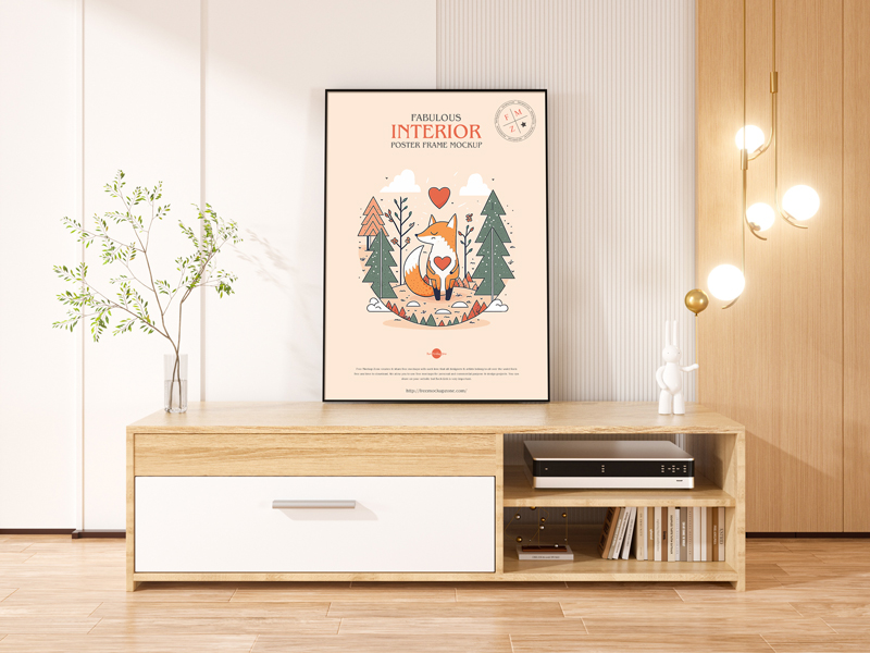 Free-Fabulous-Interior-Poster-Frame-Mockup