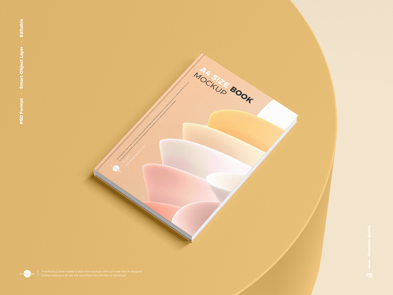 Free-Premium-A4-Size-Book-Mockup