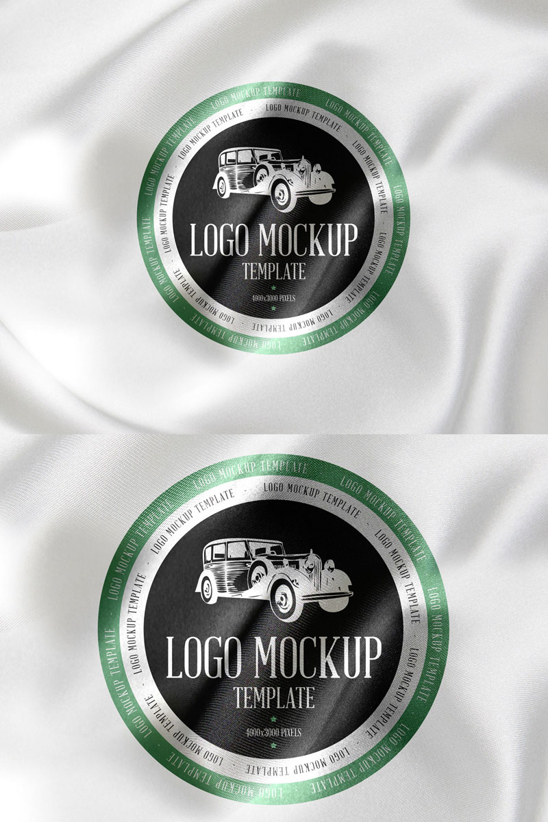 Free-Silk-Fabric-Logo-Mockup