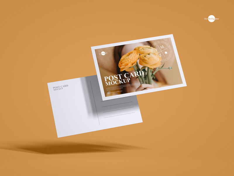 Free-6x4-Inches-Floating-Post-Card-Mockup-600