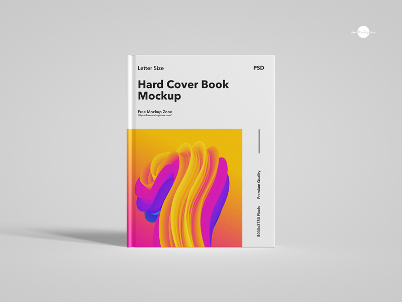 Free-Hard-Cover-Letter-Size-Book-Mockup