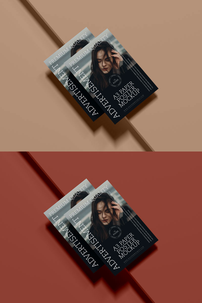 Free-A3-Paper-Poster-Mockup