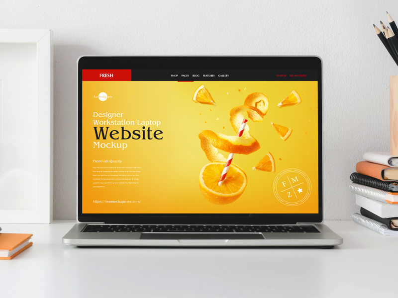 Free-Designer-Workstation-Laptop-Website-Mockup