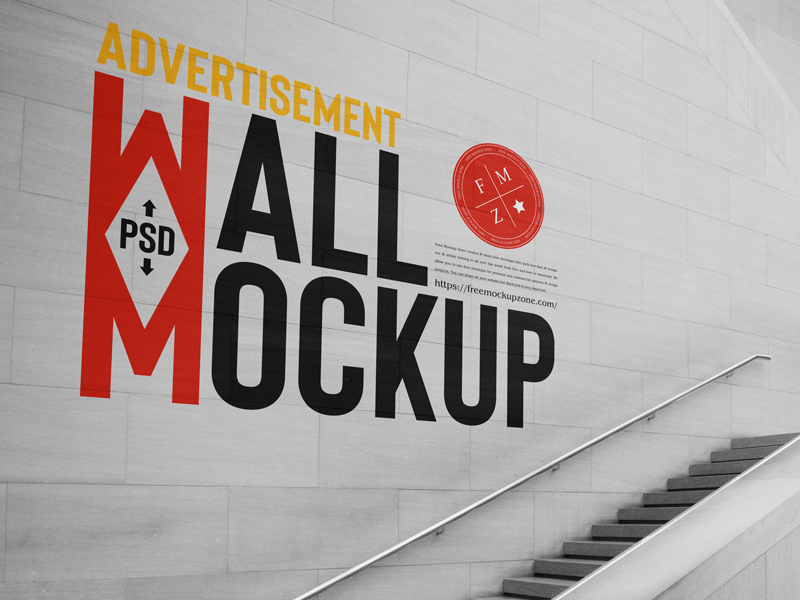 Free-Premium-Advertisement-Wall-Mockup